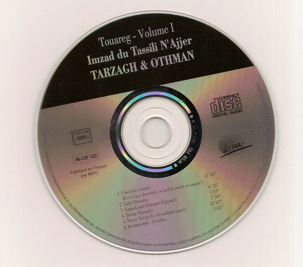 Tarzagh & Othman - Touareg - Volume I - Imzad Du Tassili N'Ajjer (CD, Album) - Image 2