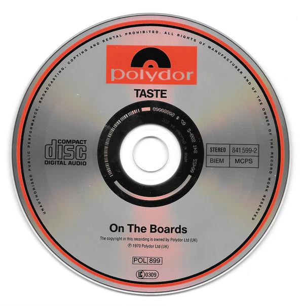 Taste (2) - On The Boards (CD, Album, RE, RP, EDC) - Image 3
