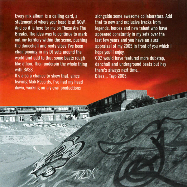 Tayo - These Are The Breaks (CD, Comp, Mixed) - Image 3