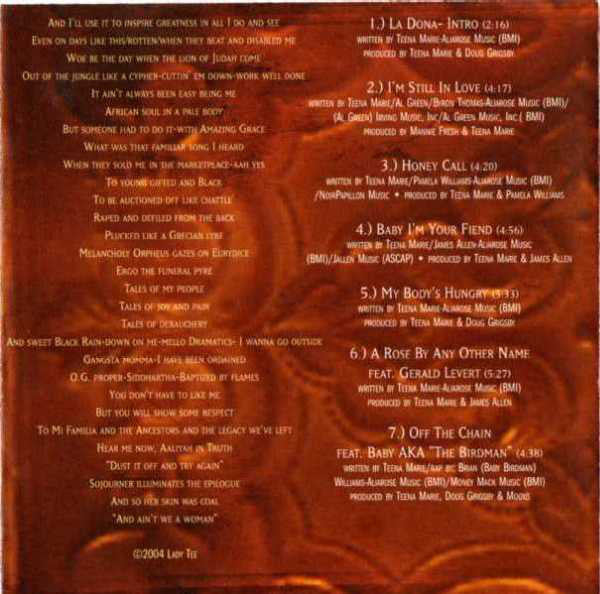 Teena Marie - La Doña (CD, Album) - Image 4