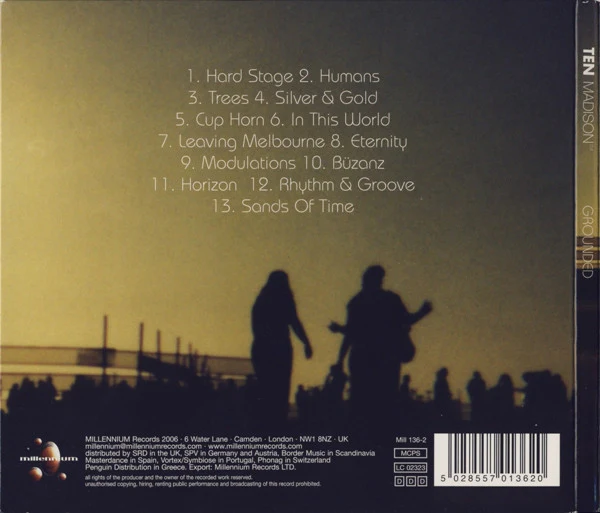 Ten Madison - Grounded (CD, Album, P/Mixed) - Image 2