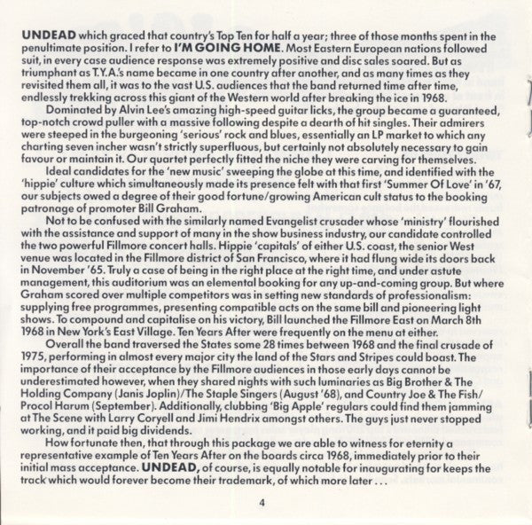 Ten Years After - Undead (CD, Album, RE) - Image 4