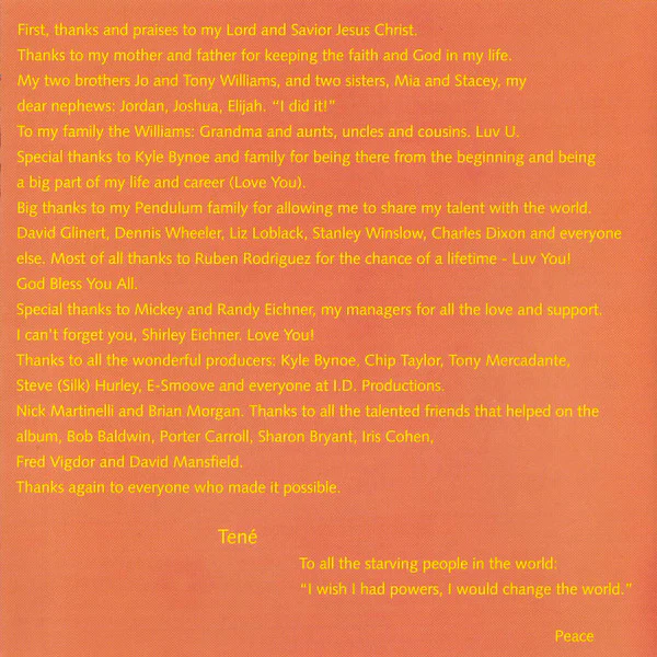 Tené Williams - Tené Williams (CD, Album) - Image 3