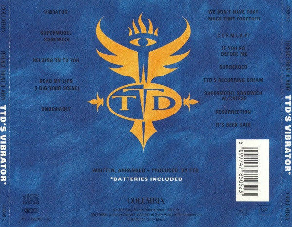Terence Trent D'Arby - Terence Trent D'Arby's Vibrator* (CD, Album) - Image 2