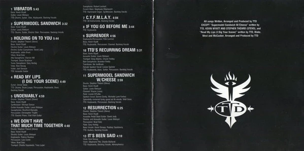 Terence Trent D'Arby - Terence Trent D'Arby's Vibrator* (CD, Album) - Image 4