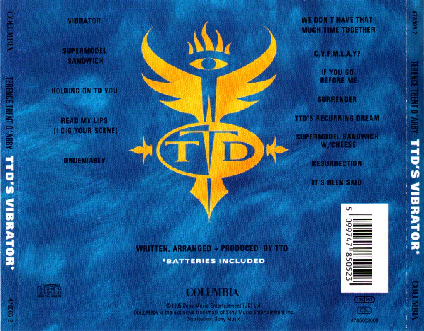 Terence Trent D'Arby - Terence Trent D'Arby's Vibrator* (CD, Album, RE) - Image 2