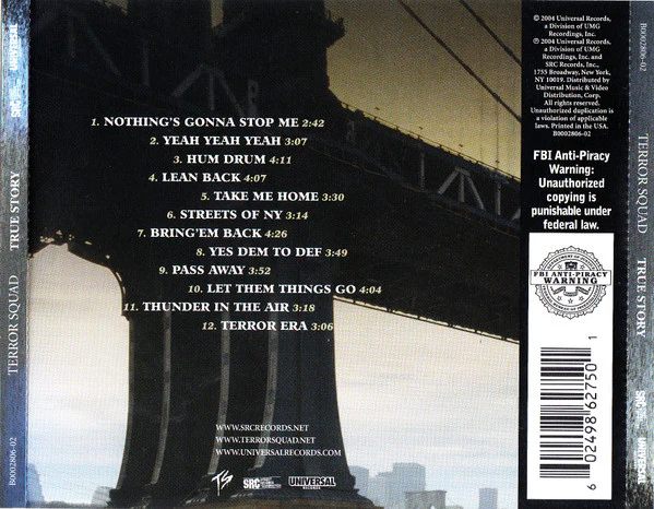 Terror Squad - True Story (CD, Album) - Image 2