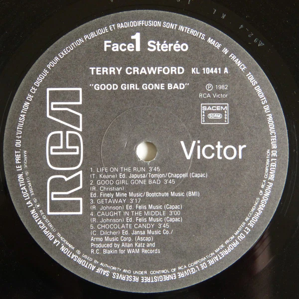 Terry Crawford - Good Girl Gone Bad (LP, Album) - Image 3