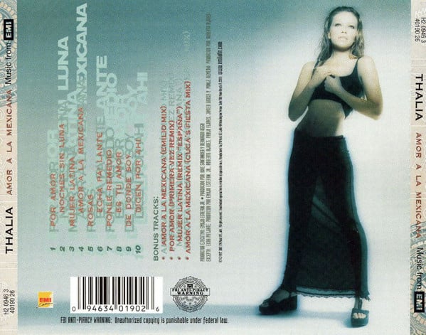 Thalía - Amor A la Mexicana (CD, Album, RE) - Image 2