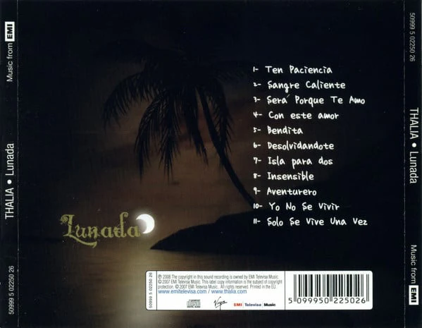 Thalia* - Lunada (CD, Album) - Image 2