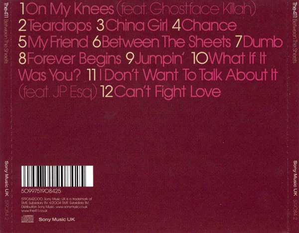 The 411 - Between The Sheets (CD, Album) - Image 2