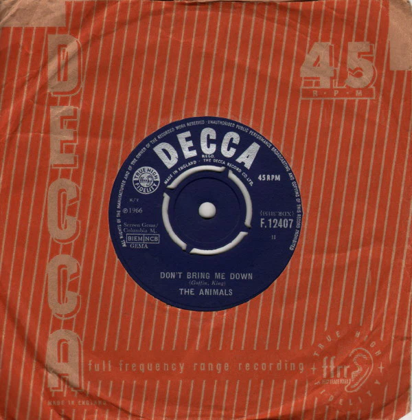 The Animals - Don't Bring Me Down (7", Single) - Image 3