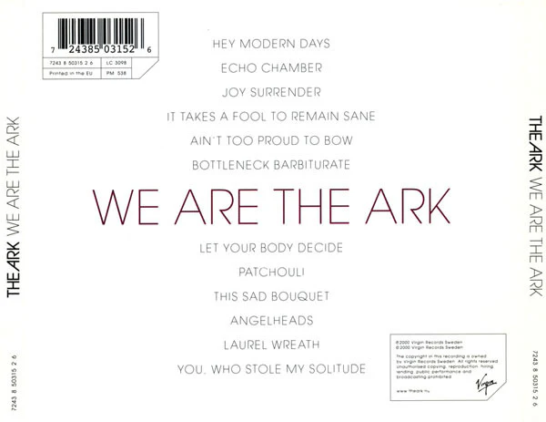 The Ark - We Are The Ark (CD, Album) - Image 2