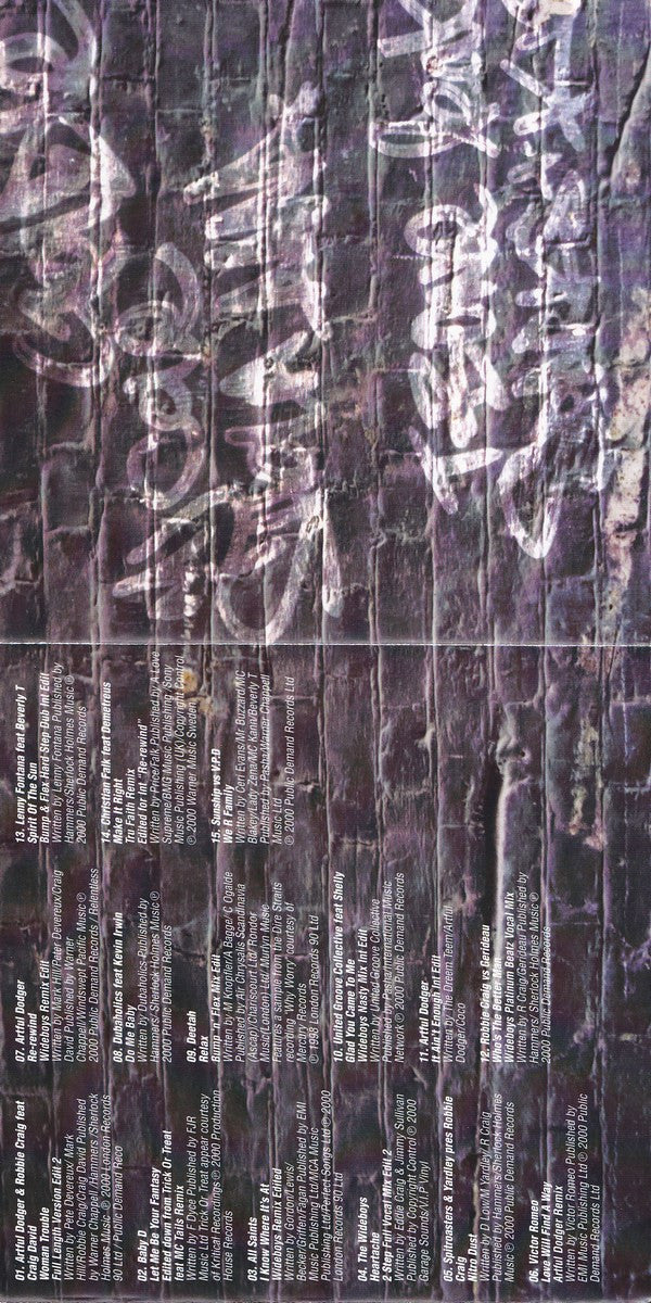 The Artful Dodger* - Re-Rewind Back By Public Demand (CD, Mixed) - Image 4