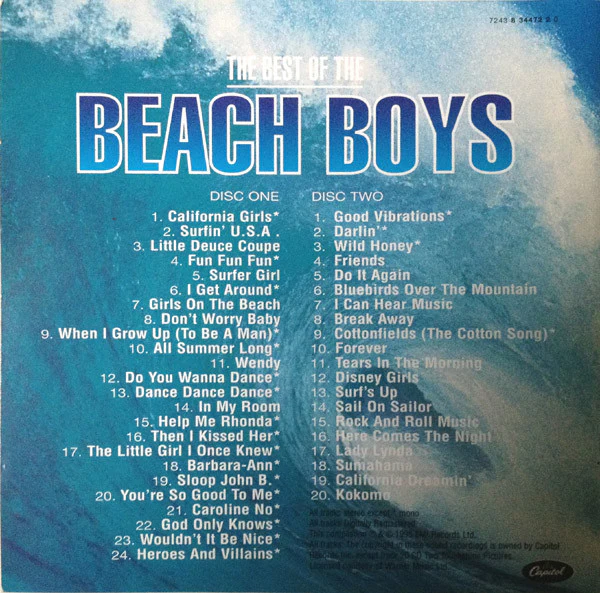 The Beach Boys - The Best Of The Beach Boys (2xCD, Album, Comp, Mono, RM) - Image 3