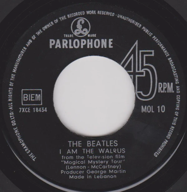 The Beatles - Hello, Goodbye / I Am The Walrus (7", Single) - Image 3