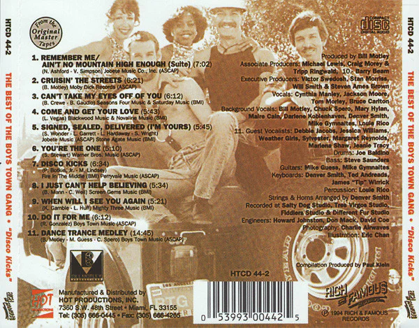 The Boys Town Gang* - The Best Of The Boys Town Gang - Disco Kicks (CDr, Comp, RE) - Image 3