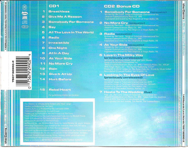 The Corrs - In Blue (2xCD, Album, S/Edition) - Image 2
