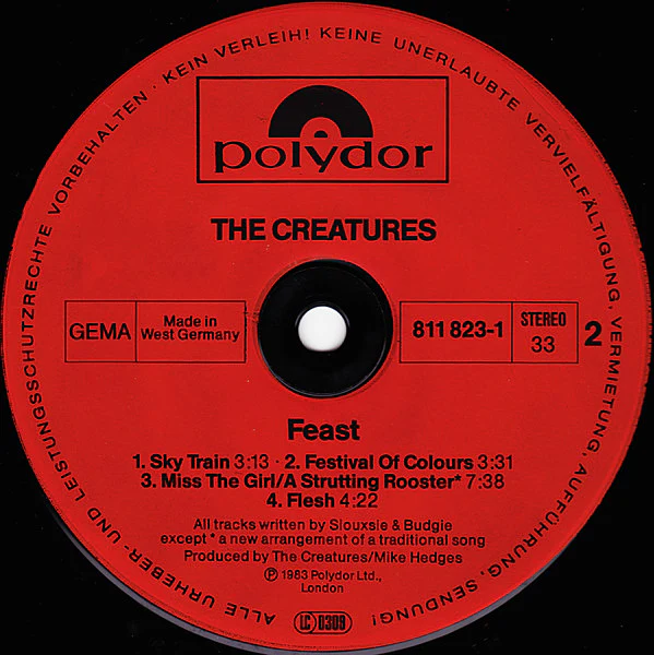 The Creatures - Feast (LP, Album) - Image 4