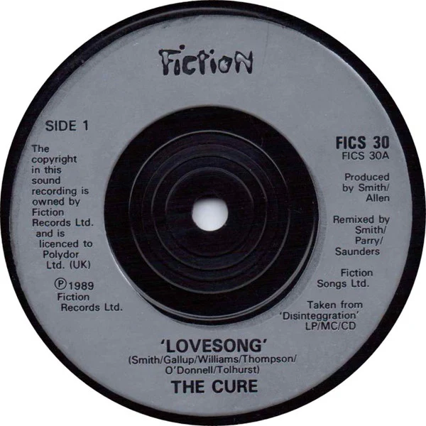 The Cure - Lovesong (7", Single, Sil) - Image 4