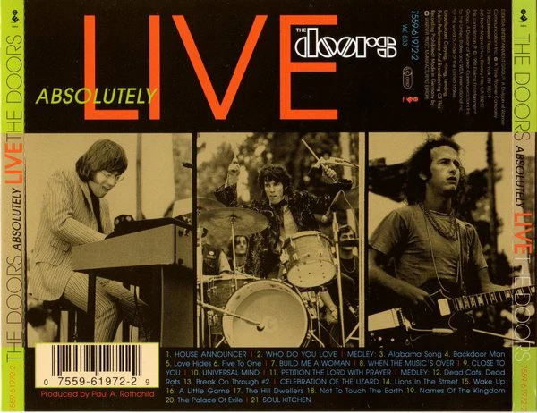 The Doors - Absolutely Live (CD, Album, RE, RM) - Image 2