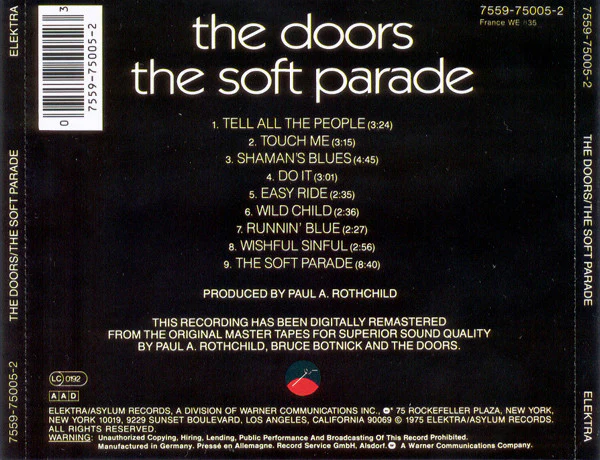 The Doors - The Soft Parade (CD, Album, RE, RM) - Image 2