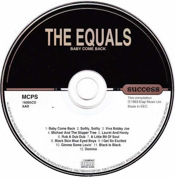 The Equals - Baby Come Back (CD, Comp) - Image 3