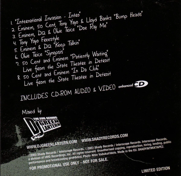 The Evil Genius DJ Green Lantern* - Mixtape-CD (CD, Enh, Ltd, Mixtape, Promo) - Image 2