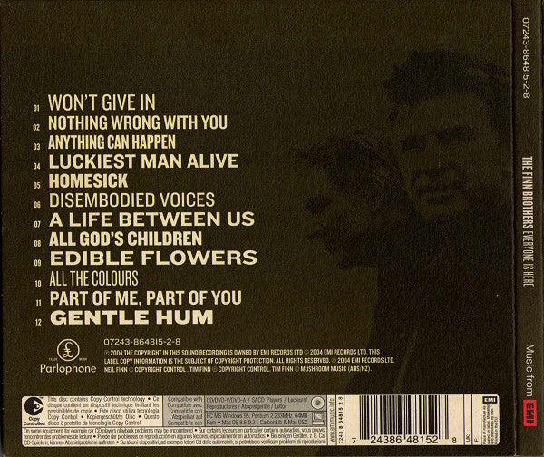 The Finn Brothers - Everyone Is Here (CD, Album, Copy Prot., Dig) - Image 2