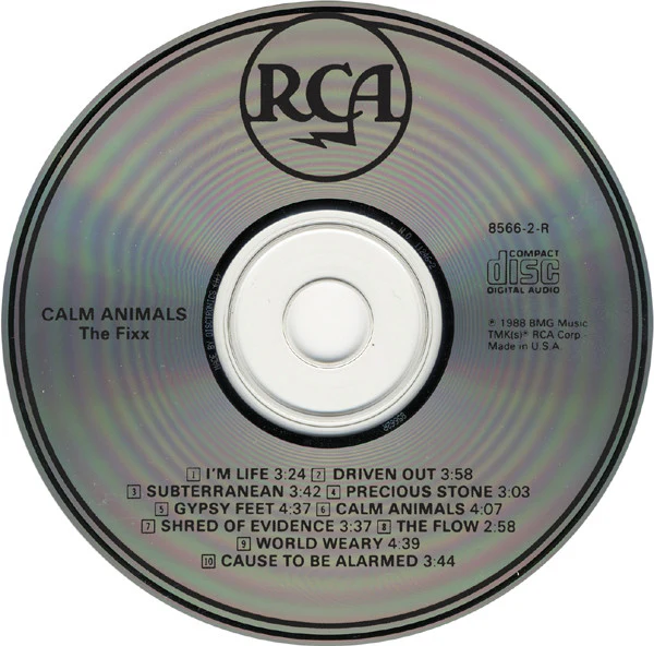 The Fixx - Calm Animals (CD, Album) - Image 3