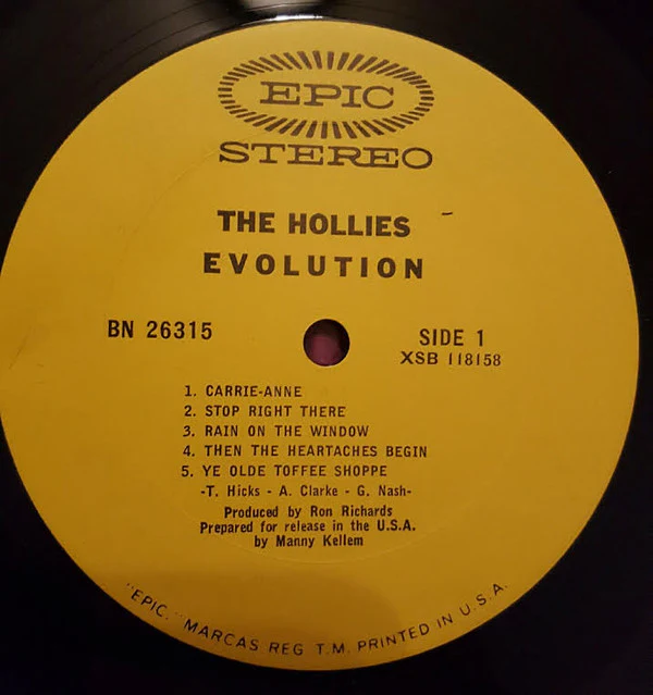 The Hollies - Evolution (LP, Album, Pit) - Image 3