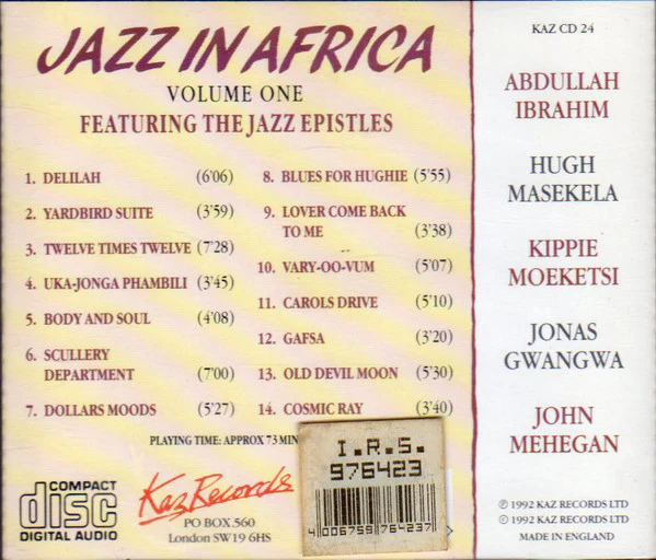 The Jazz Epistles - Jazz In Africa - Volume One (CD, Comp) - Image 2