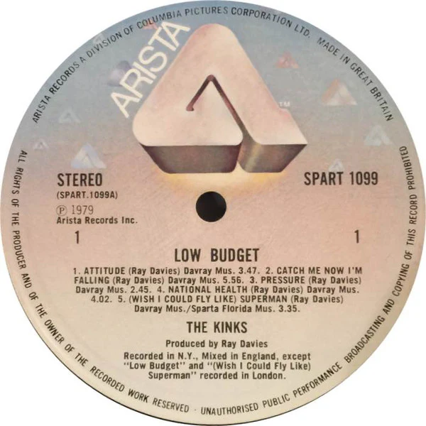 The Kinks - Low Budget (LP, Album) - Image 2