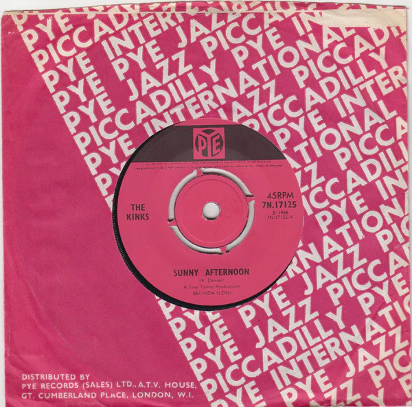 The Kinks - Sunny Afternoon (7", Single, Pus) - Image 3