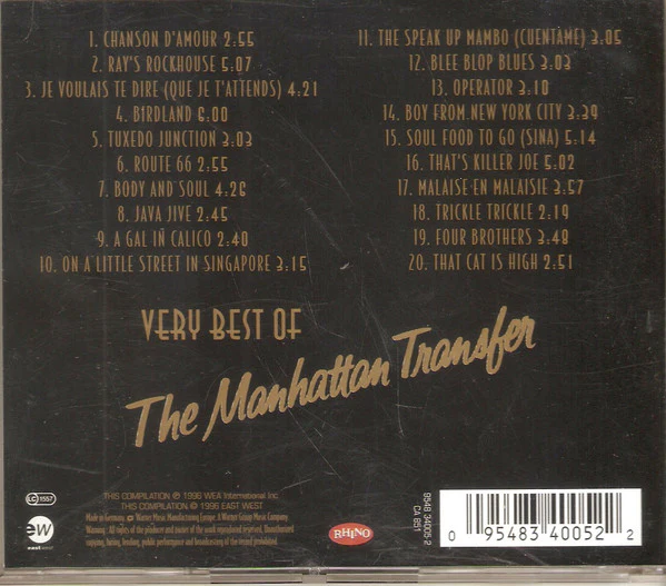 The Manhattan Transfer - Very Best Of (CD, Comp) - Image 2