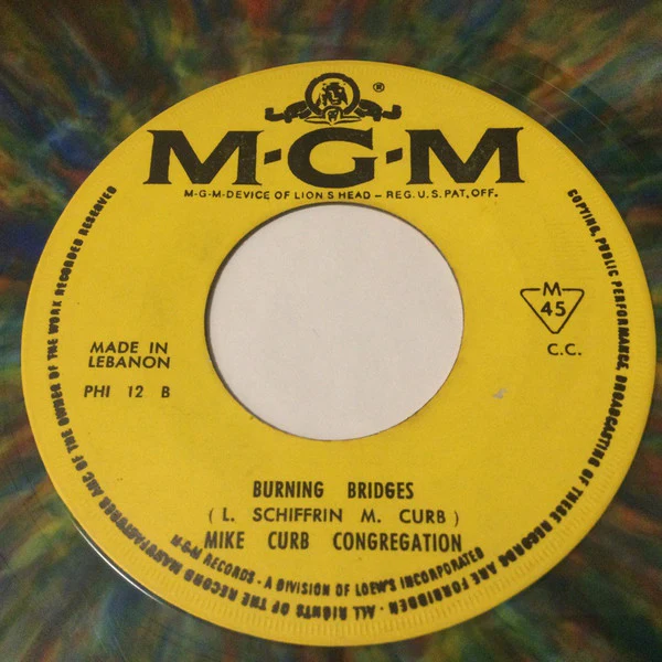 The Mike Curb Congregation* - Softly Whispering I Love You / Burning Bridges (7", Single, Mul) - Image 3