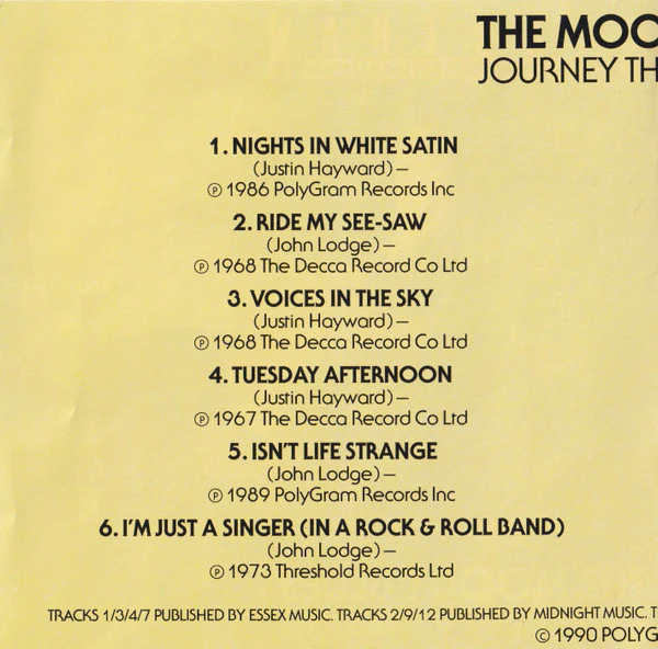 The Moody Blues - Journey Through Time (CD, Comp) - Image 4