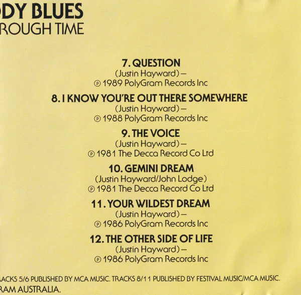 The Moody Blues - Journey Through Time (CD, Comp) - Image 5