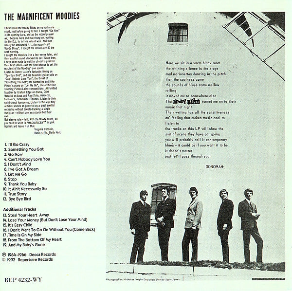 The Moody Blues - The Magnificent Moodies (CD, Album, RE) - Image 3