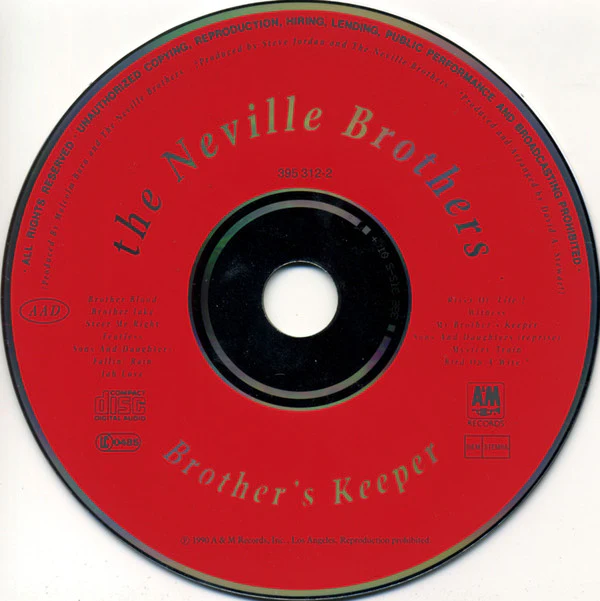 The Neville Brothers - Brother's Keeper (CD, Album) - Image 3