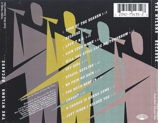 The Nylons - Because (CD, Album) - Image 2