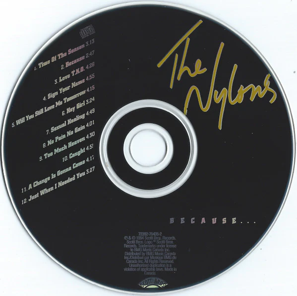 The Nylons - Because (CD, Album) - Image 3