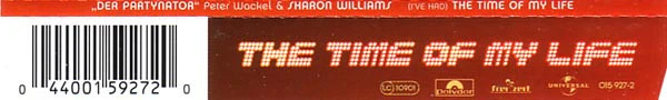 The Partynator & Sharon Williams - (I've Had) The Time Of My Life (CD, Maxi, Enh) - Image 3