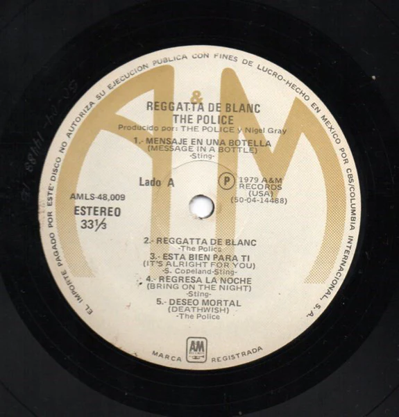 The Police - Reggatta De Blanc (LP, Album) - Image 5