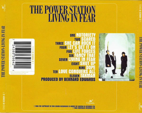 The Power Station - Living In Fear (CD, Album) - Image 2