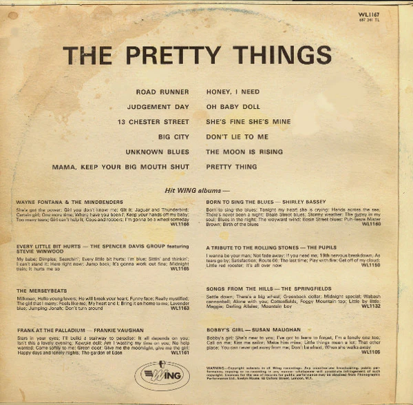 The Pretty Things - The Pretty Things (LP, Album, RE) - Image 4