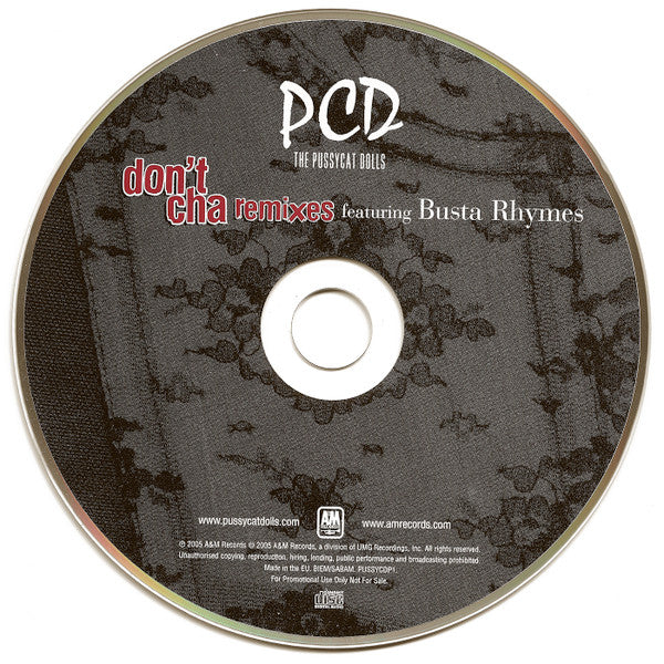 The Pussycat Dolls Featuring Busta Rhymes - Don't Cha (Remixes) (CD, Maxi, Promo, Car) - Image 3