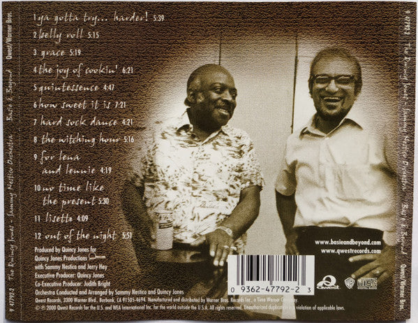 The Quincy Jones - Sammy Nestico Orchestra - Basie & Beyond (CD, Album, Promo) - Image 2