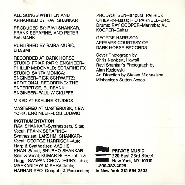 The Ravi Shankar Project* - Tana Mana (CD, Album) - Image 3