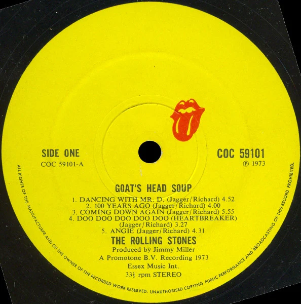 The Rolling Stones - Goat's Head Soup (LP, Album, Gat) - Image 5